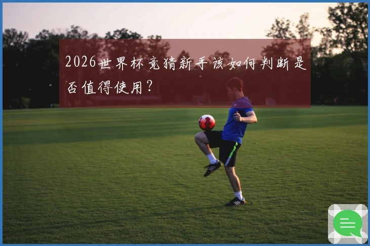 2026世界杯竞猜新手该如何判断是否值得使用？